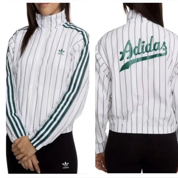 Adidas Originals White Green Striped - Picture 1 of 15